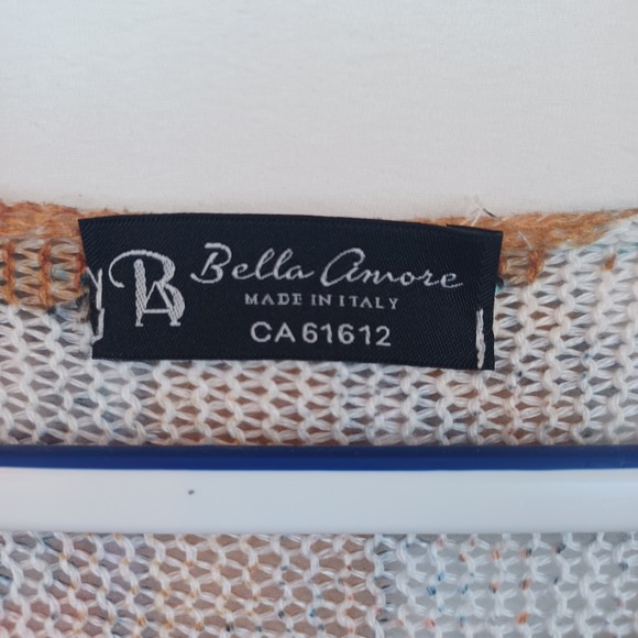 Bella Amore Italy Women Knit Top Lightweight Dolman Sleeve All Over Cat Print - Picture 4 of 6